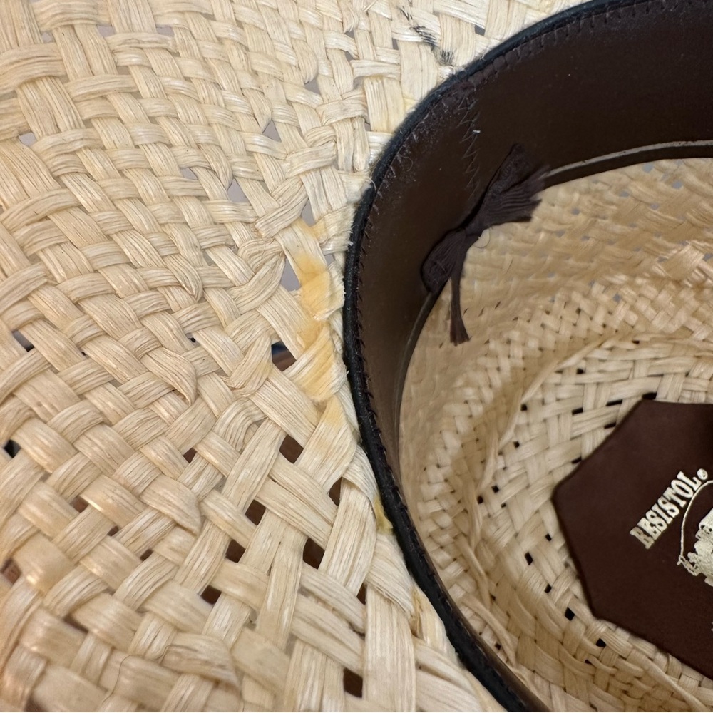 Resistol Stagecoach Western Cowboy Hat 6 3/4 Self Conforming Straw Tan USA Texas - Picture 13 of 16
